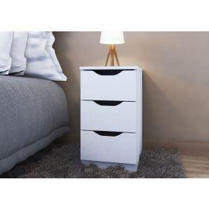 Gaveteiro Multiuso com 3 gavetas 40,3x30,3x 54,5cm Branco Multivisão