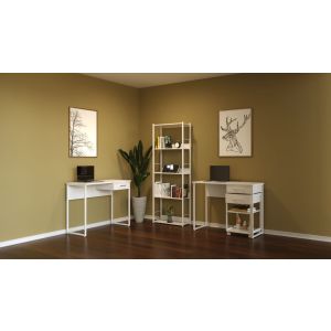 Mesa Chamber com 1 gaveta Branco Multivisão