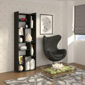 Estante Lotus 25,5x 63x 183,5cm Preto Multivisão