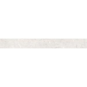 Rodapé Magdal Ice Retificado Acetinado 10x83 Gelo Málaga