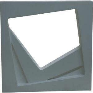 Cobogó Cimentício Alcubo Parede Cemento Argento  40x40x8 Cimentíssimo