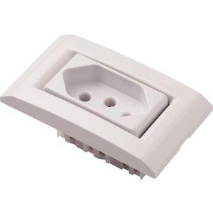 Conjunto para Móvel 1 Tomada 2P+T 20A Liz Branco Tramontina