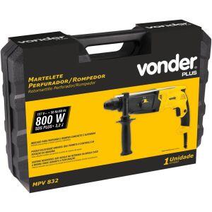 Martelete Perfurador MPV832 800W Amarelo e Preto Vonder
