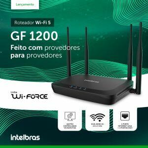 Roteador Wireless Gf 1200 Preto Intelbras