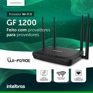 Roteador Wireless Gf 1200 Preto Intelbras