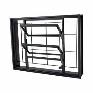 Basculante Vitrô Prime R12 Quad 60x60 Cinza Escuro CRV
