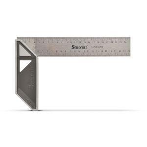 Esquadro Carpinteiro Alumínio Com Cabo 250mm Cinza Starrett