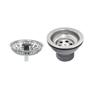 Valvula para Lavatorio Econômica Sem Ladrão 3 1/2 Inox Tramontina