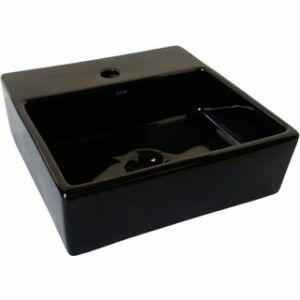 Cuba para Banheiro de Apoio com Mesa 35x35 Preto Fiori
