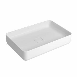 Cuba para Banheiro de Apoio Retângular Retangolo Slim 60x40 Branco Gelo L.13060.17 Deca