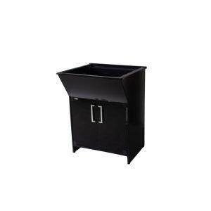 Tanque Full Vidro com Cuba 66cm Preto Venturi