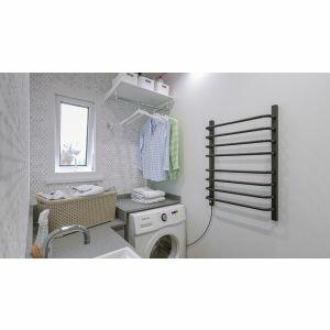 Toalheiro Térmico 1 Toalha lado Direito 220V Preto Flape Toalheiro Térmico 1 Toalha lado Direito 220V Preto Flape