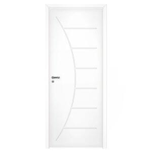 Kit Porta M08 Direito Interna Standard 213x85cm Branco Pinhal
