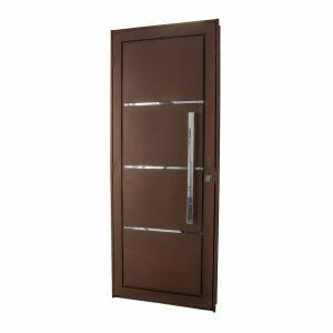 Porta Social Pivotante Esquerdo Corten 215x105 Branco CRV Porta Social Pivotante Esquerdo Corten 215x105 Branco CRV