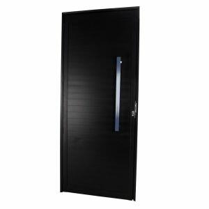 Porta Pivotante Lambri R47 Direto com Puxador Reto 215x90 Preto CRV Porta Pivotante Lambri R47 Direto com Puxador Reto 215x90 Preto CRV