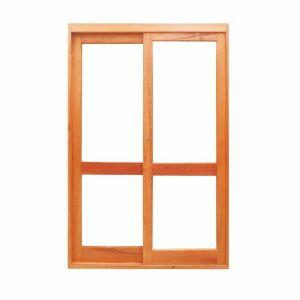 Porta Janela de Correr 2 Folhas Eucalipto 213x120 Madecen