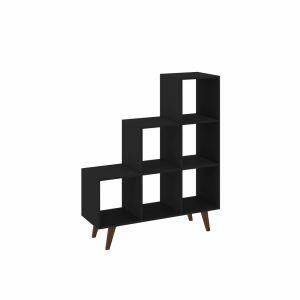 Estante 6 Nichos 104,5x123,5x35 Preta Movelbento
