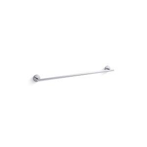 Toalheiro com Barra Elate Preto Cromado 61cm Kohler