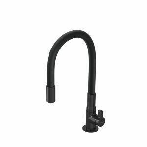 Torneira de Mesa Cozinha 1/2" Hydramotion Preto Hydra