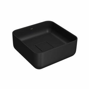 Cuba para Banheiro de Apoio Quadrada Slim Ébano Fosco L.11030.94 Deca