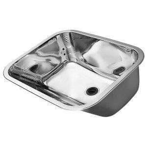 Tanque Monobloco com Válvula Polido 32 Aço Inox Docol Tanque Monobloco com Válvula Polido 32 Aço Inox Docol