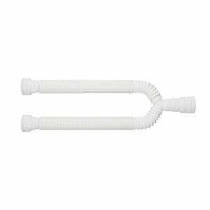 Sifão Tubo Extensivo Duplo Universal com Canopla 1,1 Branco Blukit