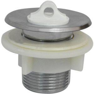 Válvula para Pia 7/8" Cromado/Branco Hidrofama