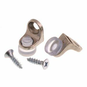 Suporte Zamac para Prato com Ventosa 12x13mm Prata Bemfixa