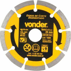 Disco Diamantado Segmentado V3 110mm Vonder Disco Diamantado Segmentado V3 110mm Vonder