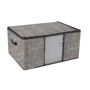 Organizador Multiuso de Tecido 30x45x50cm Cinza Casa&Ideia