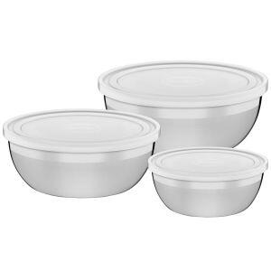 Jogo de Potes Metal Freezinox Inox 3 Peças Tramontina