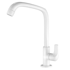 Torneira de Mesa para Cozinha Fitt 1/2" Bica Móvel Branco Lorenzetti