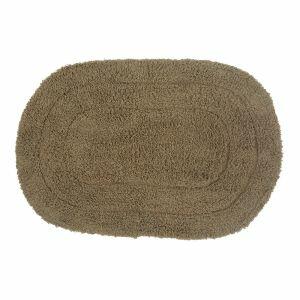 Tapete para Banheiro Bath Circle 40x60cm Marrom Casa&Ideia