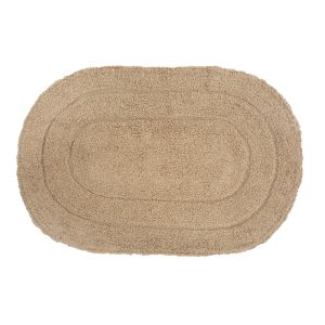 Tapete para Banheiro Bath Circle 40x60cm Bege Casa&Ideia