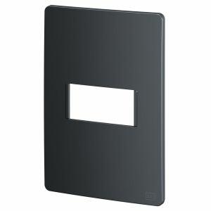 Placa 4x2 1 Seção Esatta Grafite Escuro Weg