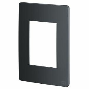 Placa 4x2 3 Seções Esatta Grafite Escuro Weg