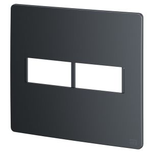 Placa 4x4 2 Seções Esatta Grafite Escuro Weg