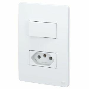 Conjunto 2 Seções 1S Tomada 20A Esatta Branco Weg
