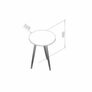 Mesa de Centro Multiuso 47x46,5x47 Branco Movelbento