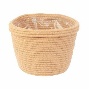 Cesta Decorativa sem Alça 23x23x18cm Cream Fascino