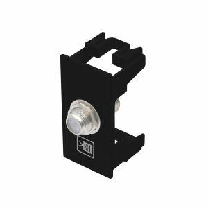 Módulo Tomada para Antena de TV Coxial Habitat Black Fame