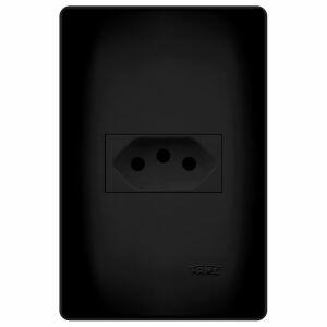 Módulo Tomada 2P+T 20A Habitat Black Fame