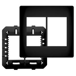 Placa 4X4 6 Seções Habitat Black Preto Fame