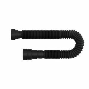 Sifão Tubo Extensivo Universal para Lavatório e Pia 110mm Preto Blukit