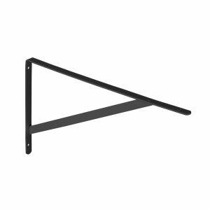 Suporte Prateleira Suporte Mão Fran 30cm Preto Prat-K