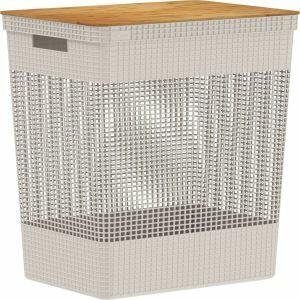 Cesto para Roupas 49L 455 BGF Bege Martiplast