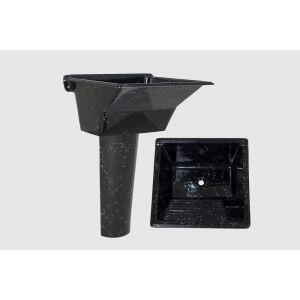 Tanque Marmorite 40l com Coluna Preto Hidrofama Tanque Marmorite 40l com Coluna Preto Hidrofama