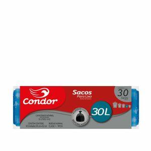 Saco para Lixo Rolo 30L Azul Condor