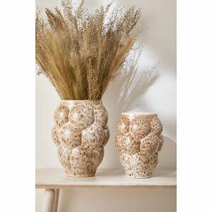Vaso Cerâmica Marrom 25x18cm Mart Collection