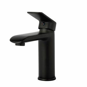 Torneira Misturador Monocomando para Banheiro de Mesa Bica Baixa 1/2 Maré Preto Addra